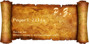 Peyerl Zilia névjegykártya